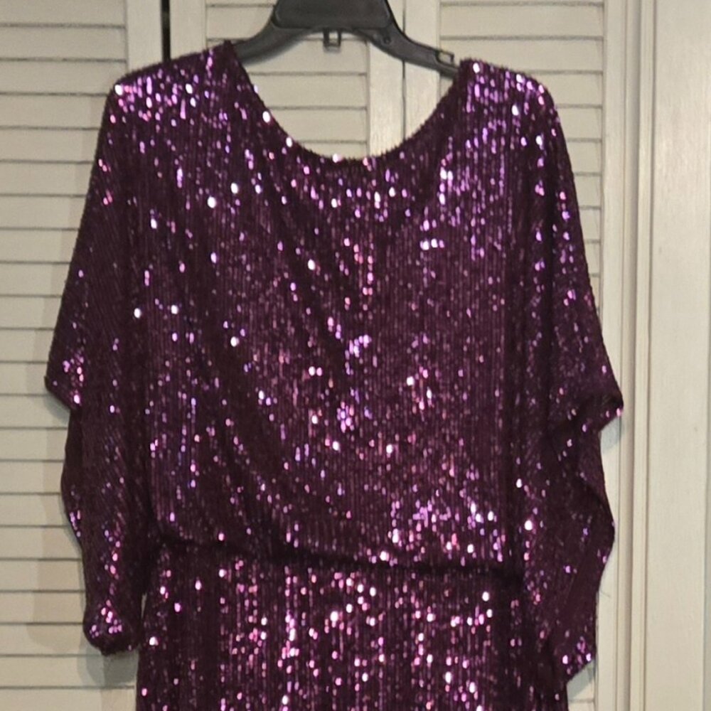Purple Sequin Dress